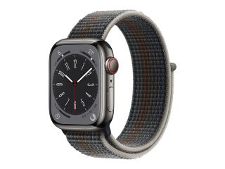 Apple Watch Series 8 Edelstahlgehäuse 41mm (GPS + Cellular) Sport Loop